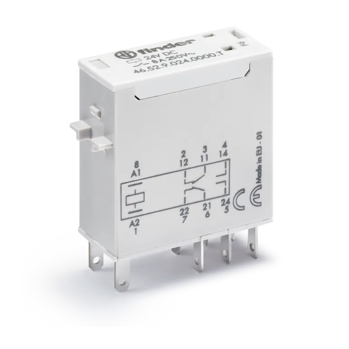 серии 46. миниатюрные промышленные реле (8-16 a) 46.52.9.024.0000т