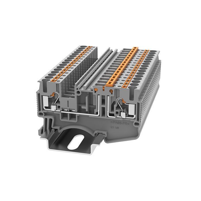 На фото: пружинные клеммы ds2.5-mt-01p-11-00z(h) DEGSON (Дегсон) 