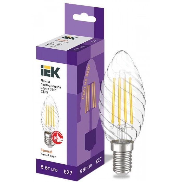 На фото: LED лампы и светильники llf-ct35-5-230-30-e27-cl IEK (ИЭК) 