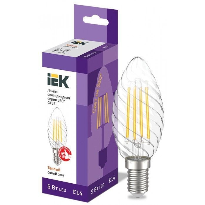 На фото: LED лампы и светильники llf-ct35-5-230-30-e14-cl IEK (ИЭК) 