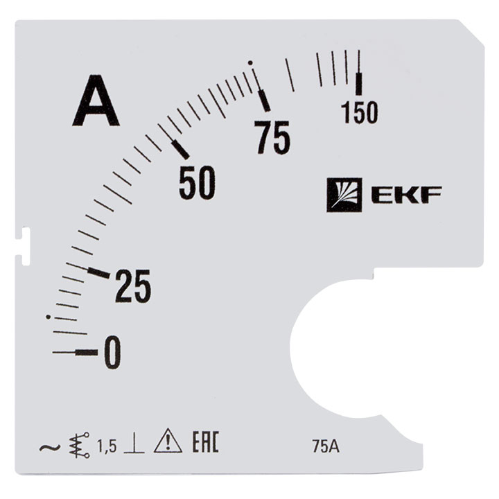 На фото: шкала сменная для a961 75/5а-1,5 ekf ЭКФ (ЕКФ)