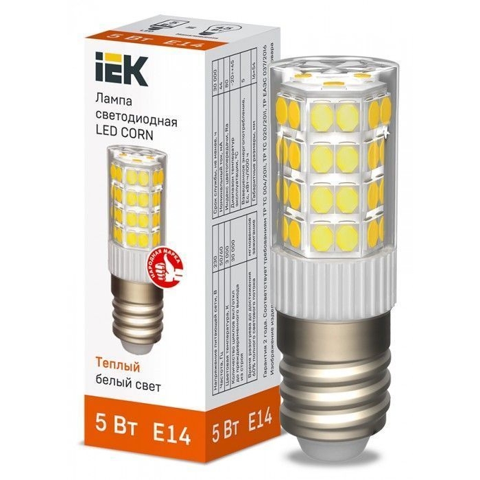 На фото: LED лампы и светильники lle-corn-5-230-30-e14 IEK (ИЭК) 