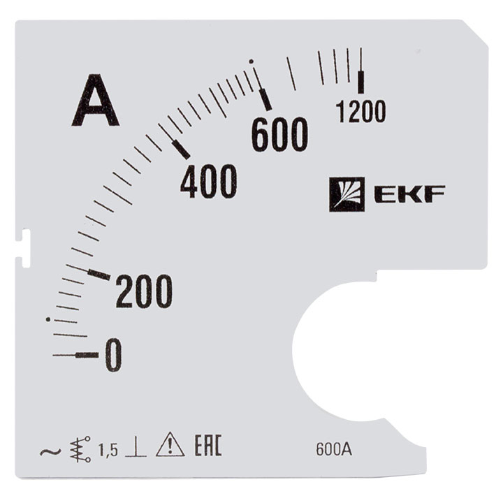 На фото: шкала сменная для a961 600/5а-1,5 ekf ЭКФ (ЕКФ)