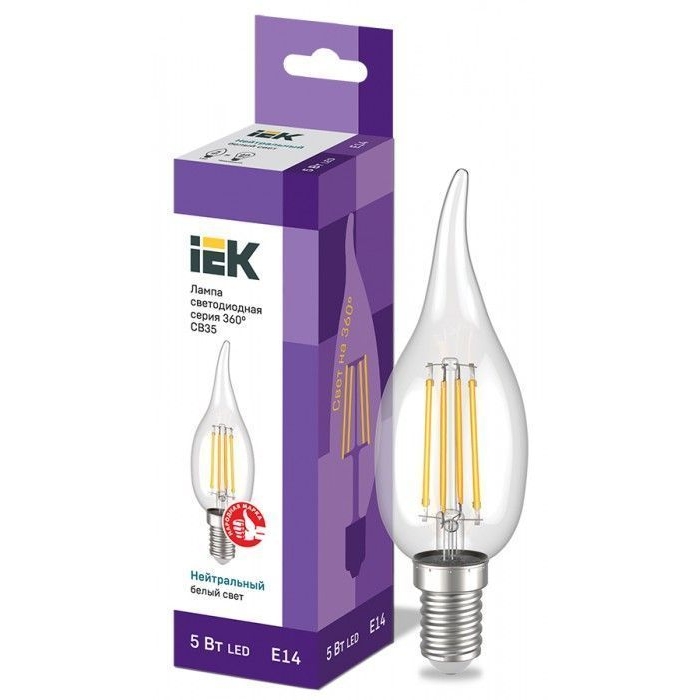 На фото: LED лампы и светильники llf-cb35-5-230-40-e14-cl IEK (ИЭК) 