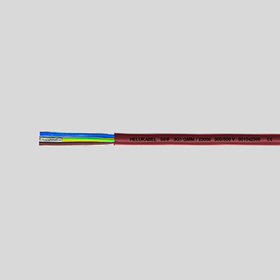 На фото: силиконовый кабель sihf 2x2.5 кв.мм красно-коричневый HELUKABEL медный до +180 