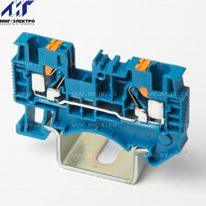 На фото: проходные пружинные клеммы ds4-01p-12-00z(h) DEGSON (Дегсон) 