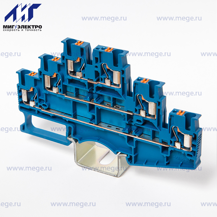 На фото: пружинные клеммы ds2.5-3l-01p-12-00a(h) DEGSON (Дегсон) 