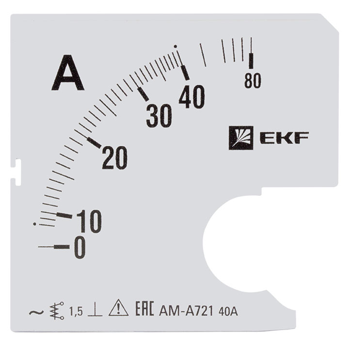 На фото: шкала сменная для a721 80/5а-1,5 ekf ЭКФ (ЕКФ)