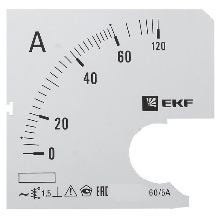 На фото: шкала сменная для a961 60/5а-1,5 ekf ЭКФ (ЕКФ)