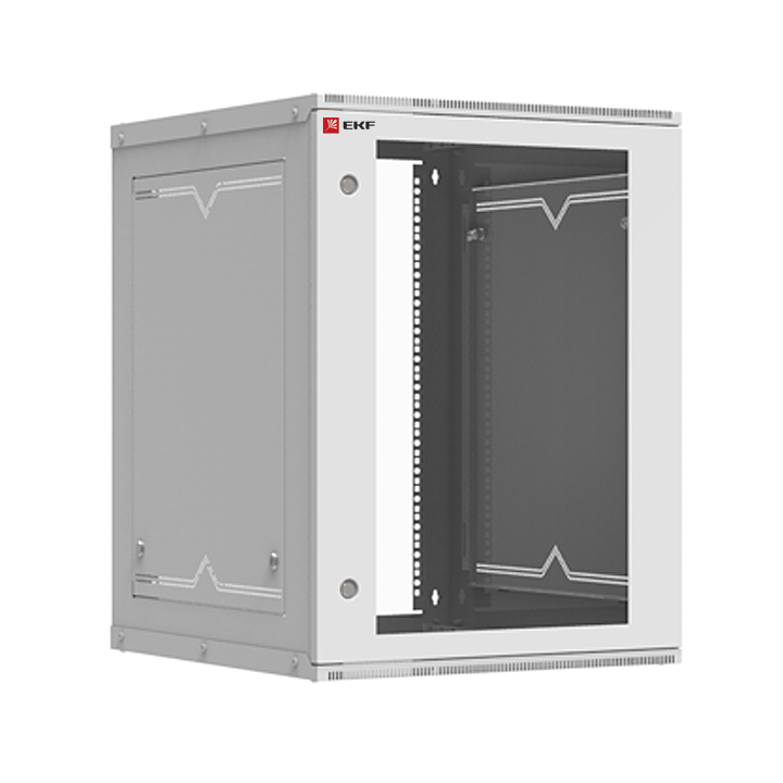 На фото: телекоммуникационный шкаф настенный штн-р 15u (600х650) стекло, astra серия ekf proxima ЭКФ (ЕКФ)