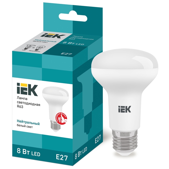 На фото: LED лампы и светильники lle-r63-8-230-40-e27 IEK (ИЭК) 