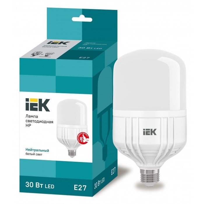 На фото: LED лампы и светильники lle-hp-30-230-40-e27 IEK (ИЭК) 