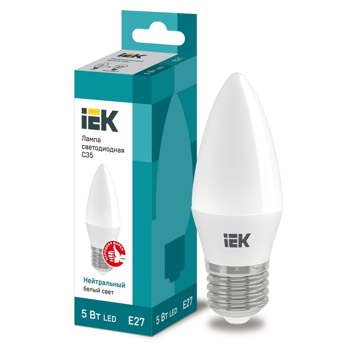 На фото: LED лампы и светильники lle-c35-5-230-40-e27 IEK (ИЭК) 