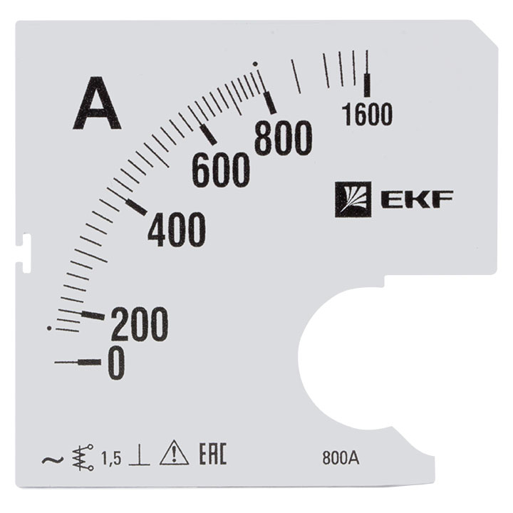 На фото: шкала сменная для a961 800/5а-1,5 ekf ЭКФ (ЕКФ)