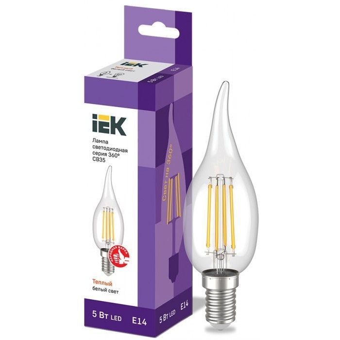 На фото: LED лампы и светильники llf-cb35-5-230-30-e14-clg IEK (ИЭК) 