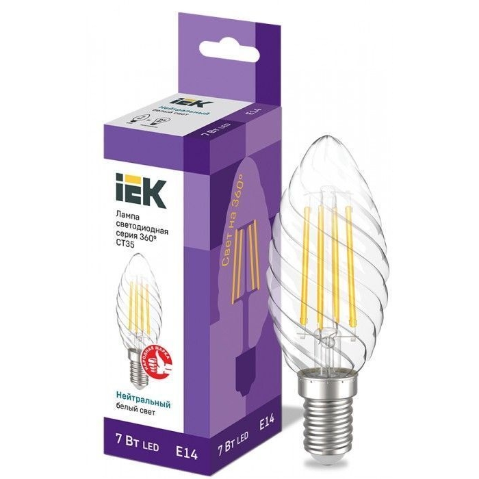 На фото: LED лампы и светильники llf-ct35-7-230-40-e14-cl IEK (ИЭК) 