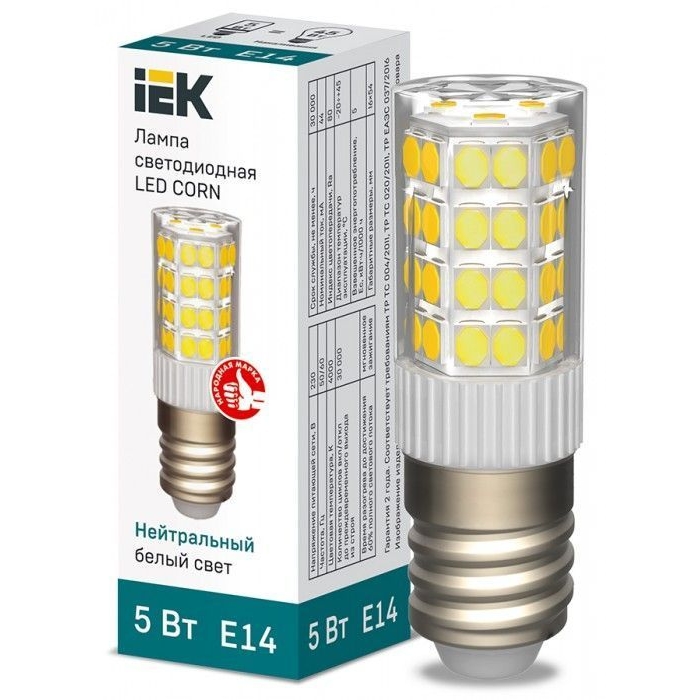 На фото: LED лампы и светильники lle-corn-5-230-40-e14 IEK (ИЭК) 