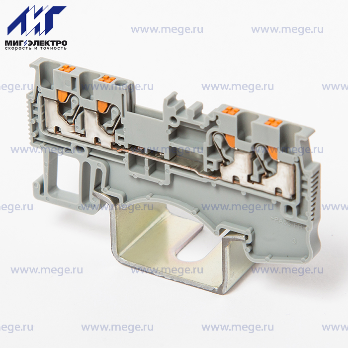 На фото: проходные пружинные клеммы ds1.5-qu-01p-11-00a(h) DEGSON (Дегсон) 